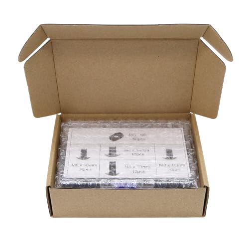 120Pcs 4040 Aluminum Extrusion Hardware Kit - M8 T Slot Nuts & Bolts 10Pcs M8x14, 40 M8x16, 10 M8x18, 60Pcs 40 Series M8 Drop-in T Nuts, Compatible with 4040 4080 Extrusion Accessories - style: 40 Series Type Silver