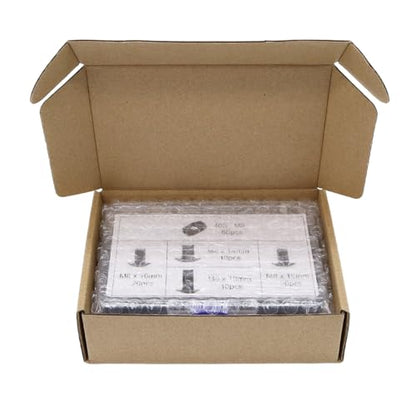 120Pcs 4040 Aluminum Extrusion Hardware Kit - M8 T Slot Nuts & Bolts 10Pcs M8x14, 40 M8x16, 10 M8x18, 60Pcs 40 Series M8 Drop-in T Nuts, Compatible with 4040 4080 Extrusion Accessories - style: 40 Series Type Silver