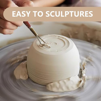 VIBRATITE 10LB Air Dry Clay, White Modeling Clay for Pottery & Sculpting - color: White