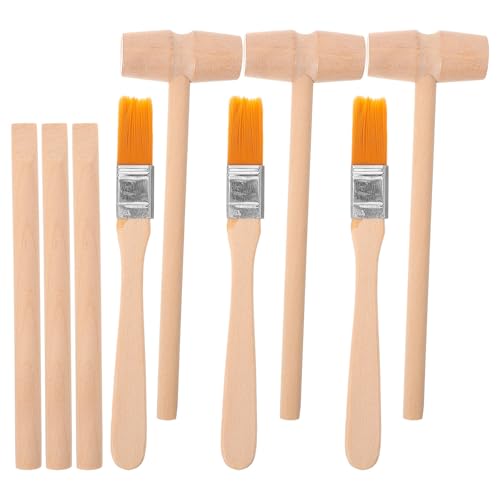 SHINEOFI Dinosaur Digging Tools Toy Set for Kids Ages 4-12 - Small Lightweight Hammer Chisel and Brush Excavation Kit for Stem Learning and Gemstone Digging Activity