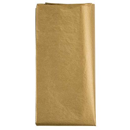 JAM PAPER Tissue Paper - Gold Semi-Metallic - 10 Sheets/Pack - color: Gold, size: 10 Count (Pack of 1)