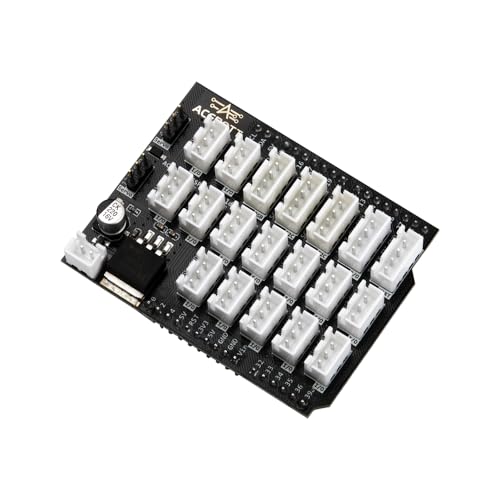 Easy-Plug ESP32 Expansion Board, ESP32-IO Sensor Expansion Board, for ESP32 Development Board (QA017) - color: black-white