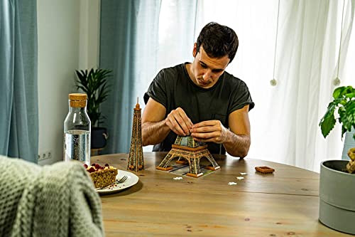 Ravensburger Eiffel Tower 216 Piece 3D Jigsaw Puzzle for Kids and Adults - 12556 - Easy Click Technology Means Pieces Fit Together Perfectly