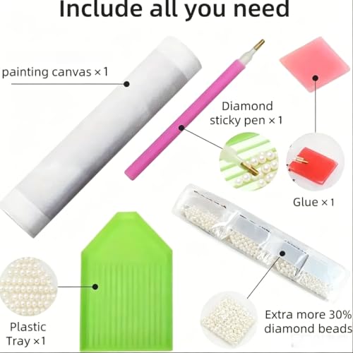 Pearl Diamond Painting Kits for Adults,3D Diamond Art for Chicken 12×16 in - color: PL04-1