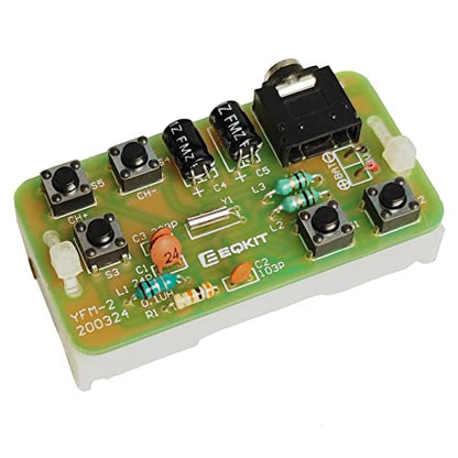 DIY Radio Kit, Icstation FM Radio Kit 76MHZ-108MHZ Soldering Project Radio Module DIY Kits Electronic Solder Practice Kit for Adults College Students Labs Physics Education