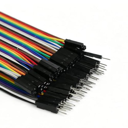 240pcs Dupont Wire Kit 10cm and 20cm, Breadboard Jumper Cables 40-Pin M-F/M-M/F-F, Solderless Prototyping Wires in Plastic Storage Box for Arduino Raspberry Pi Electronics Projects - size: 10+20cm 240PCS