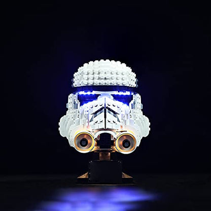 Kyglaring Led Light Set Compatible with Lego Star Wars Stormtrooper Helmet Building Kit-Led Lighting Kit for 75276 - The Bricks Model Not Included (Standard Version) - color: 75276 Standard