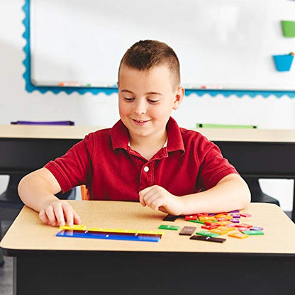 EAI Education Fraction Tiles with Tray: Numbered - Set of 51 (Pack of 2) - size: Medium (Pack of 2)