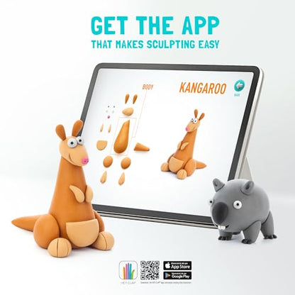 HEY CLAY Australian Animals Modeling Air Dry Clay for Kids 4-8 Craft Kits - color: Australian Animals