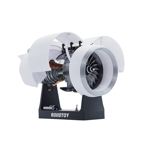 TR-900 Large Scale Turbofan Engine Building Kit High Complexity Abundant Parts Hyper Realistic Assembly Gift for Aerospace Enthusiasts Kids Adults (DIY KIT-Prime) - style: Complete TR900 DIY KIT
