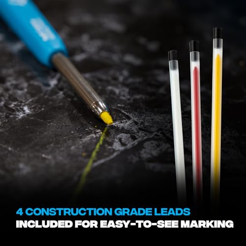 OX 2.8mm Mechanical Carpenter Pencils with 4 Leads & Sharpener - style: OX Carpenter Pencil + 4 Leads