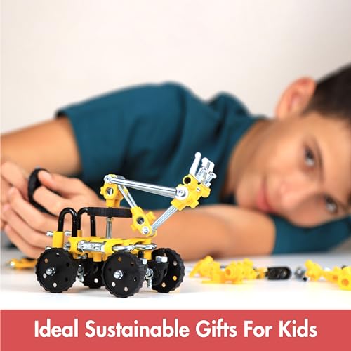 The Off Bits Build Your Own Excavator Toy, 150+ Pcs Vehicle Construction Toys, LoaderBit Educational Stem Building Toys, STEAM Gift for Kids, Engineering Kit for Kids 8 9 10 11 12 Years Old - style: LoaderBit