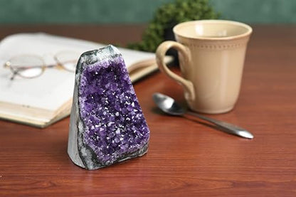 Premium Natural Amethyst Crystals Geode, 1.5-2 lbs Healing Crystal Stones - size: 1.5 pound - 2 pound