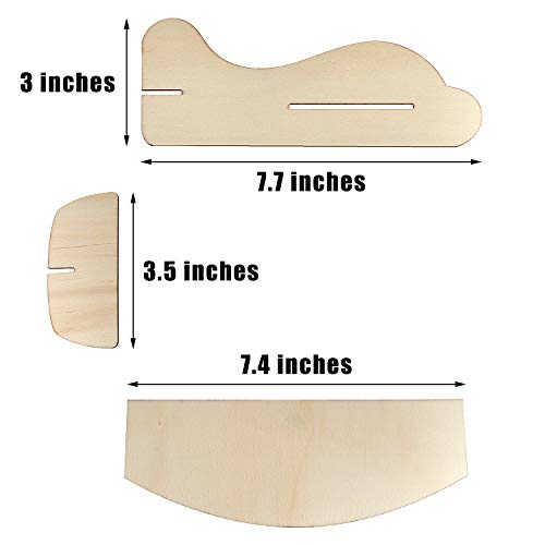 Gejoy 8 Packs Wooden Airplane Kits Balsa Wood Model Plane Toy Bulk