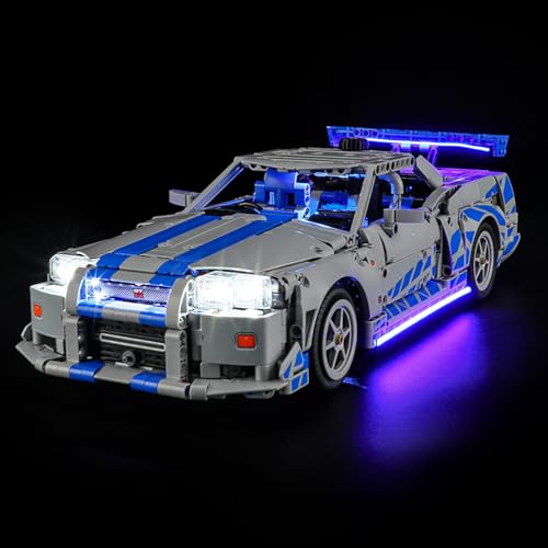 LED Light for Lego 42210 2 Fast 2 Furious Nissan Skyline GT-R (R34) Set, Light Kit Compatible with Lego 42210 Building Blocks Model, Not Included The Model Set - style: 42210