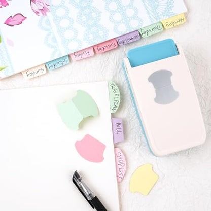 Tab Punch, Tab Puncher for Paper Crafts, DIY Index Tabs Puncher Loose Leaf Separator Label Punches for Planner Inserts, Bible Tabs, Journaling DIY Scrapbooking Notebook Handmade Craft Project - color: 1.5" Round Tab Punch