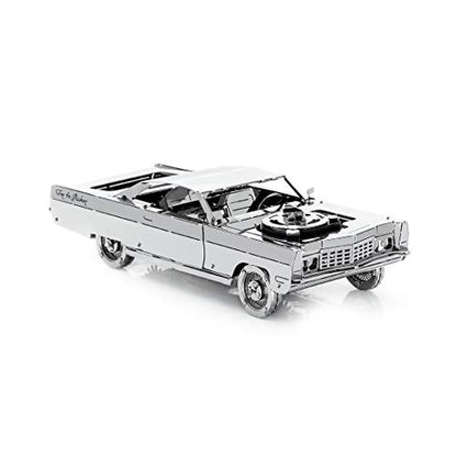 Model Car Kit - 3D Model kit Royal Voyager - Moving Wind-Up Retro Car Model | 3D Puzzle for Adults - Metal DIY Kit | Beautiful Metal Model Car Collectible | DIY Construction Set of a Vintage Car