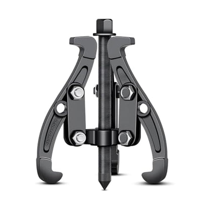 BELOMI 3 Jaw Inner Bearing Puller, Pilot Bearing Gear Puller for Auto with Reversible Jaws, Heavy Duty Gear Extractor Tool for Automotive Wheel, Pulling Kit for Motorcycle Car SUV (10 inch) - size: 10 inch