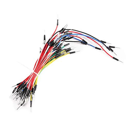 65pcs Jumper Wires Solderless Flexible Breadboard Cable Male to Male Compatible with Arduino Breadboard and Circuit Board