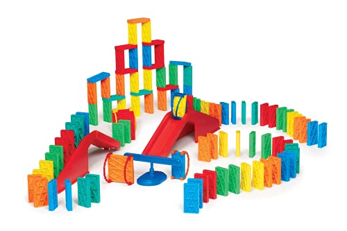 Bulk Dominoes Kinetic Domino Kit | Dominoes Set, STEM STEAM Small Toys, Family Games for Kids, Kids Toys and Games, Building, Toppling, Chain Reaction Sets (118pc) - style: Kinetic Kit 118pc