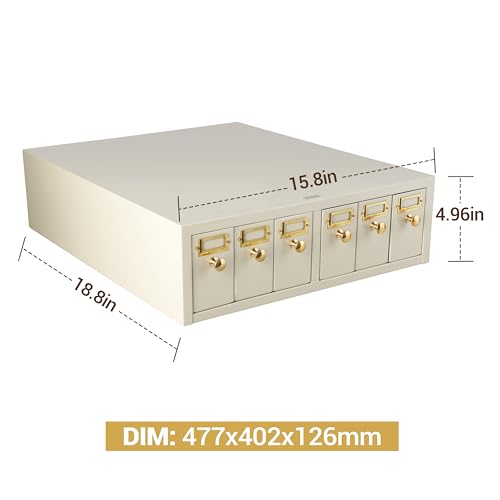 4E's USA Slide Storage Cabinet - Modular Slide Storage with 6 Drawers Hold Up to 5,000 Slides Lab Storage Cabinet for Microscope Slides, Compatible with Similar Cabinets Already in Use