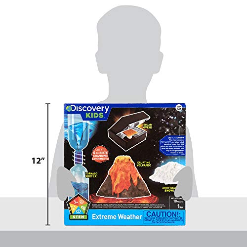 Discovery Extreme Weather STEM Science Kit, At-Home STEM Kits For Kids Age 12 And Up, Weather Experiment Kits for Young Scientists, DIY Volcano & Artificial Snow