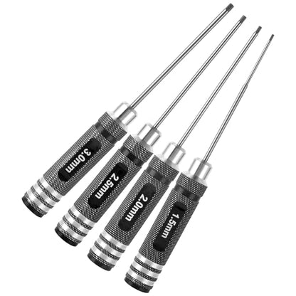 RC Hex ScrewDriver Set - 4pcs 1.5mm 2.0mm 2.5mm 3.0mm RC Tool Kit