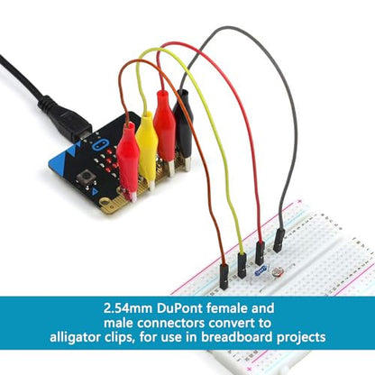 560Pcs Breadboard and Jumper Wire kit PCB Circuit Board Assortment 14 Different Lengths with breadboard，Tweezers，Alligator Clip Test Leads and Plastic Box - size: 560pcs Jumper Wires + 3pcs Breadboards