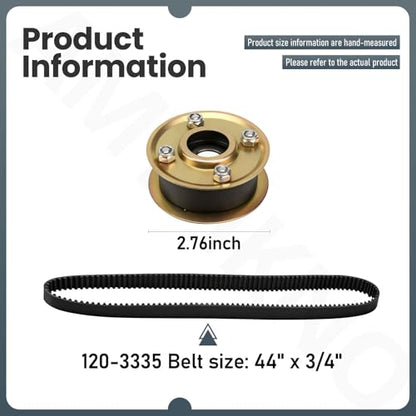 131-4509 125-2532 Mower Idler Pulley & 120-3335 Belt Kit for Toro 30" Deck TimeMaster Tractors 126-0316, 131-4506, 131-4529, 121-5763, Fits Model 20199, 20200, 20975, 20977, 20978, 21199, 21200.etc.