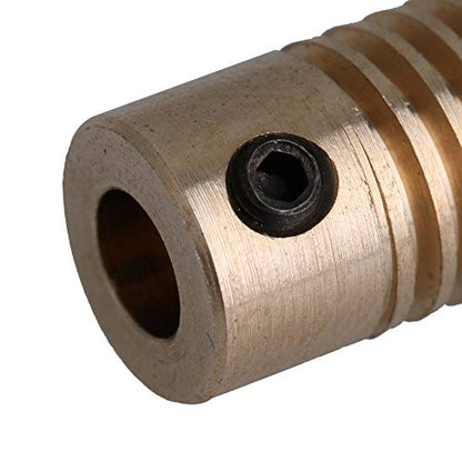 40T Brass Gear Wheel & 5mm Hole Diameter Gear Shaft Kits 0.5 Modulus Set 1:40 Reduction Ratio Drive Gear Box
