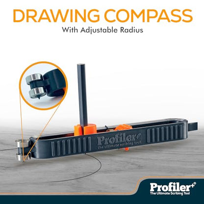 Profiler+ Multifunction Scribing Tool – Adaptable to Any Marker, Ultimate Precision Contour Scribe Tool for Accurate Woodworking, Cabinets, Flooring, and Carpentry