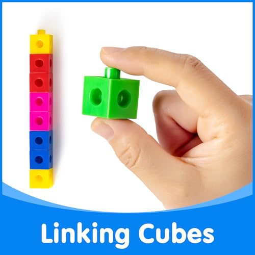 100 Pcs Math Linking Cubes - color: Linking Cubes