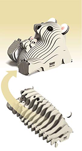 EUGY 3D Polar Bear Model, Craft Kit - style: Polar Bear