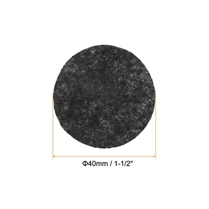 HARFINGTON 300pcs Round Felt Circles, 40mm 1-1/2" Pre Cut Felt Craft Pads Non-Woven Mini Felt Fabric Circles for DIY Sewing Handcraft Cut Projects Craft Finishing, Black - color: Black, size: 40mm