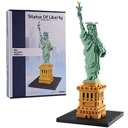 YaJie Statue of Liberty Micro Blocks Set, Educational Architecture Model Kit for Teens & Adults, Creative DIY Landmark Building Toy, Ideal Gift for Ages 14+(2810 PCS) - color: Statue of Liberty
