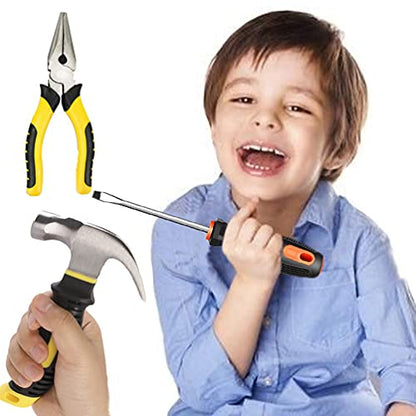 Kids Real Tool Set 25Pcs for Young Builders,Children Size Real Hand Tools Hammer,Kids Educational Tool Belt Waist Junior Boys Teens Beginner Starter Learning DIY Woodworking Construction Repair Set - size: 25 PCS