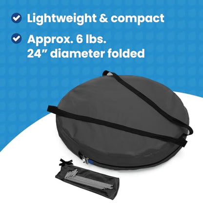WeatherPod® MyPod™ Mesh 1-Person Pop-Up Sports Shelter - color: Black, size: X-Large