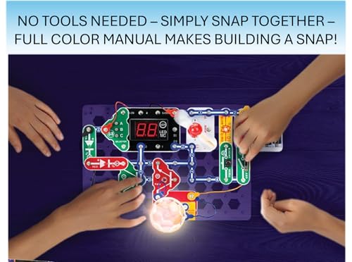 SNAP CIRCUITS Arcade SCA-200 STEM Electronics Kit for Kids Ages 8+ - style: Arcade