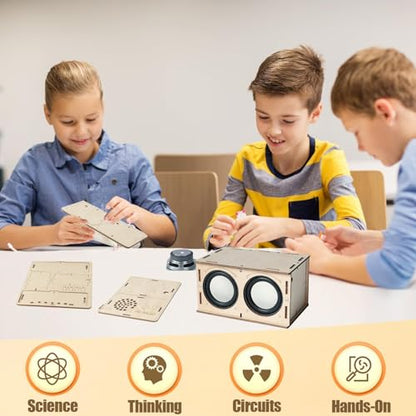 STEM Projects for Kids Crafts Summer Camp Activities Gifts for 7 8 9 10 11 12 13 14 15+ Year Old Boys Girls Teens Toys Building Engineering Circuits Kit Science DIY Speaker Cool Gadgets Electronics
