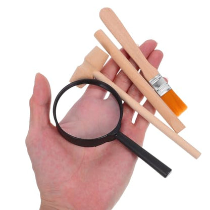 Angoily 3 Sets of Excavation Tools, Wood Archaeological Dig Tool for Kids - size: 14.00X4.00X2.00CM