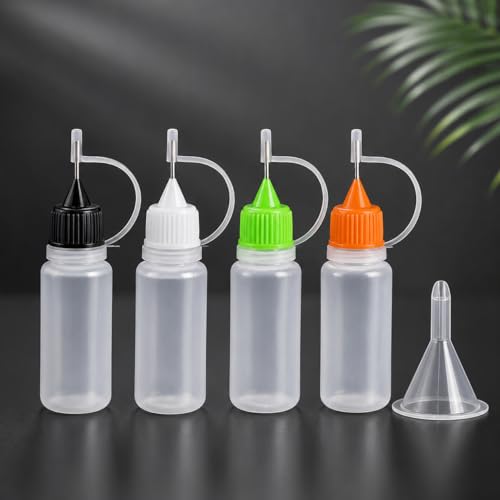 Precision Applicator Bottles Set, 5PCS, 4 x 10ML/0.33oz