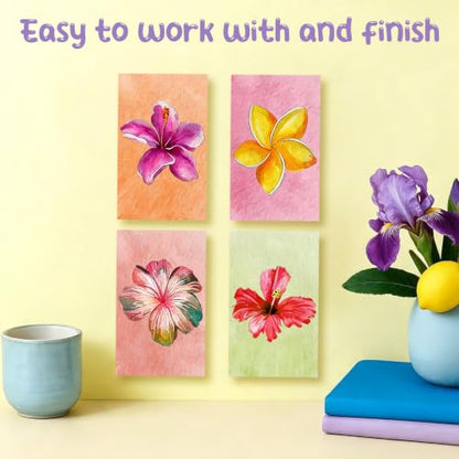 Wooden Blocks Wood Blocks for Crafts, 8 PCS 3″X5″X1/2″ Blank Wood Planks - size: 3″x5″x1/2″ - 8PCS