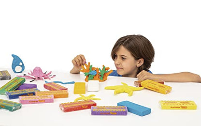 Jovi - Reusable Non-Hardening Modeling Clay, 6 Plasticine Bars 5.29oz Each