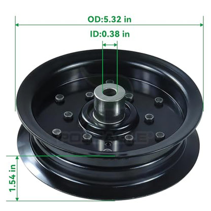 532196106 532197379 Idler Pulley for Husqvarna 54" Z254f RZ5424 - size: 1x196106
