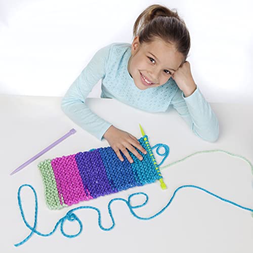 Creativity for Kids Learn to Knit Pocket Scarf - DIY Knitting Kit for Beginners, Kids Craft Kit - style: Pocket Scarf