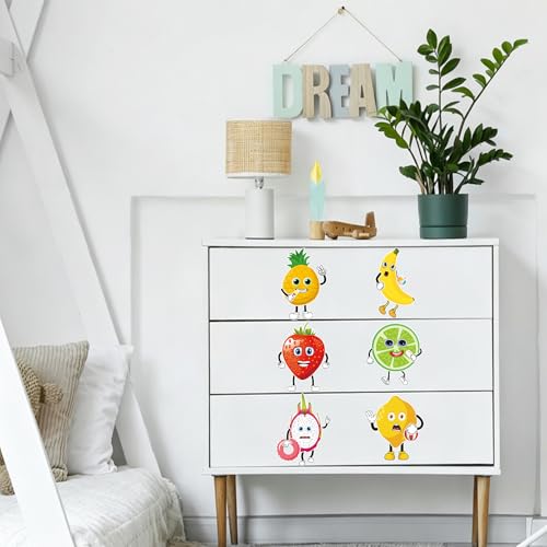 24 Sheets Fruit Make a Face Sticker, Make Your Own Fruit Stickers Mix and Match Sticker for Home School Classroom Crafts Activities Reward Birthday Party Favors - style: Fruit