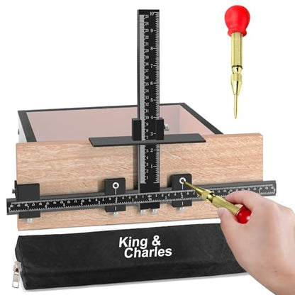 King&Charles Aluminum Cabinet Hardware Jig&Auto Center Punch - style: MAX-Aluminum