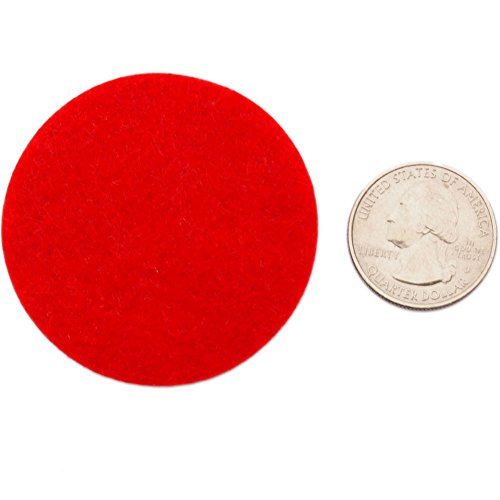 Playfully Ever After 2 Inch Red 58pc Stiff Felt Circles