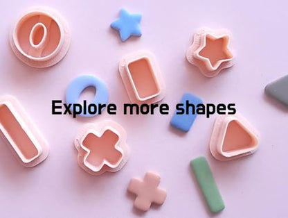 Jinnyous Jewellery Triangle Polymer Clay Earring Cutter Set of 6 (Triangle) - color: Triangle (6pcs)