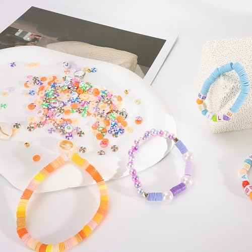 XSEINO 46000Pcs Clay Beads - 216Colors 10Boxes Clay Beads for Bracelets - color: 10 Boxes